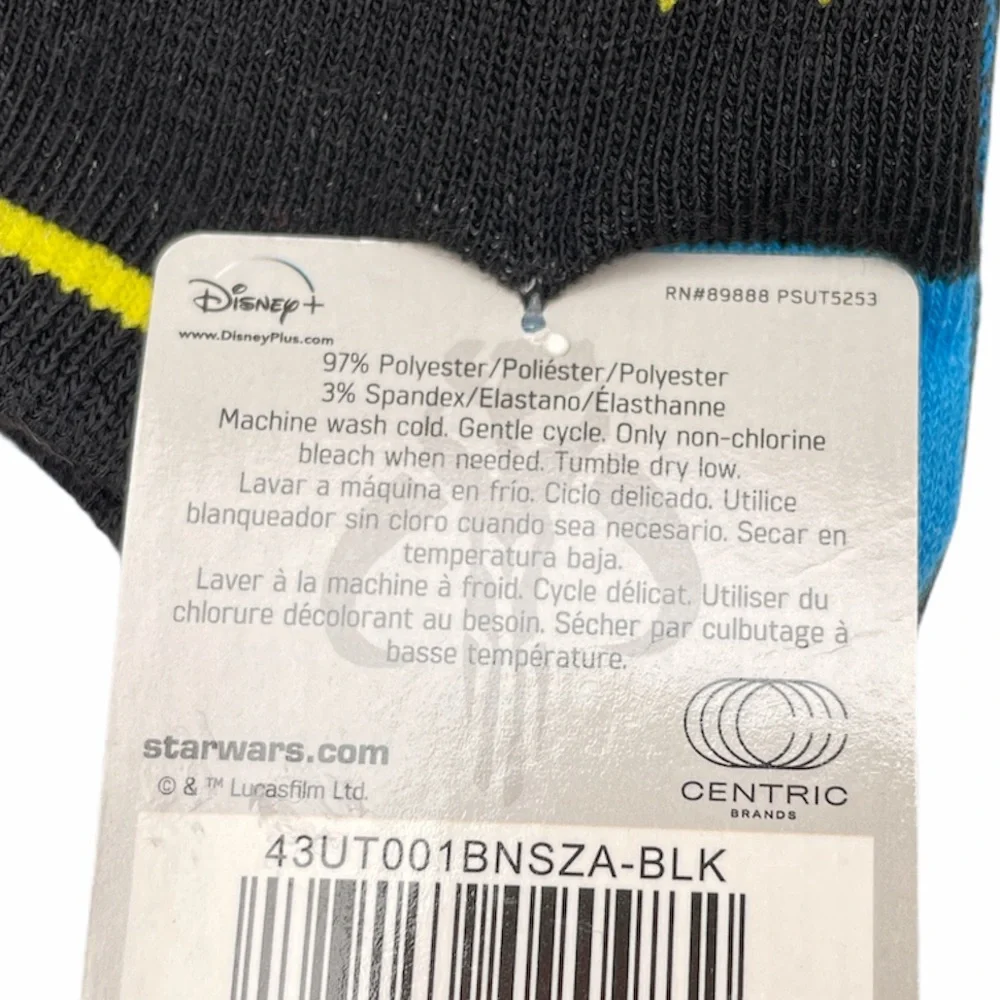 Star Wars Mandalorian Ankle Socks, 5 Pairs, Blue